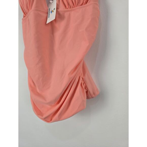 Beachsissi Swim Top XL Womens Peach Padded NWT Pullover Beach Lake - Picture 3 of 5